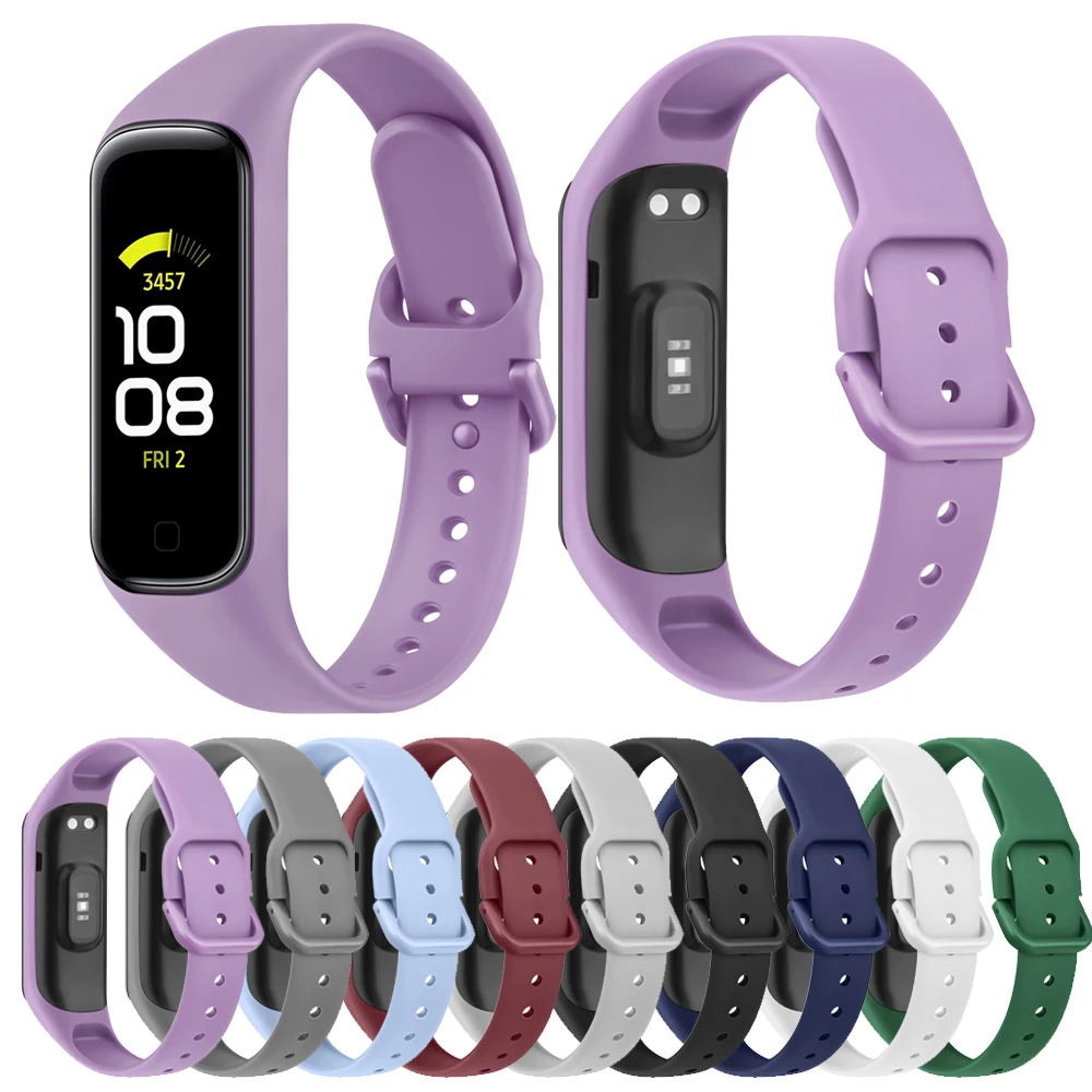 Silicone Band Replacement - サムスンギャラクシーフィット2用のソフトシリコンストラップ,交換用リストバンド,時計,ブレスレット,アクセサリー