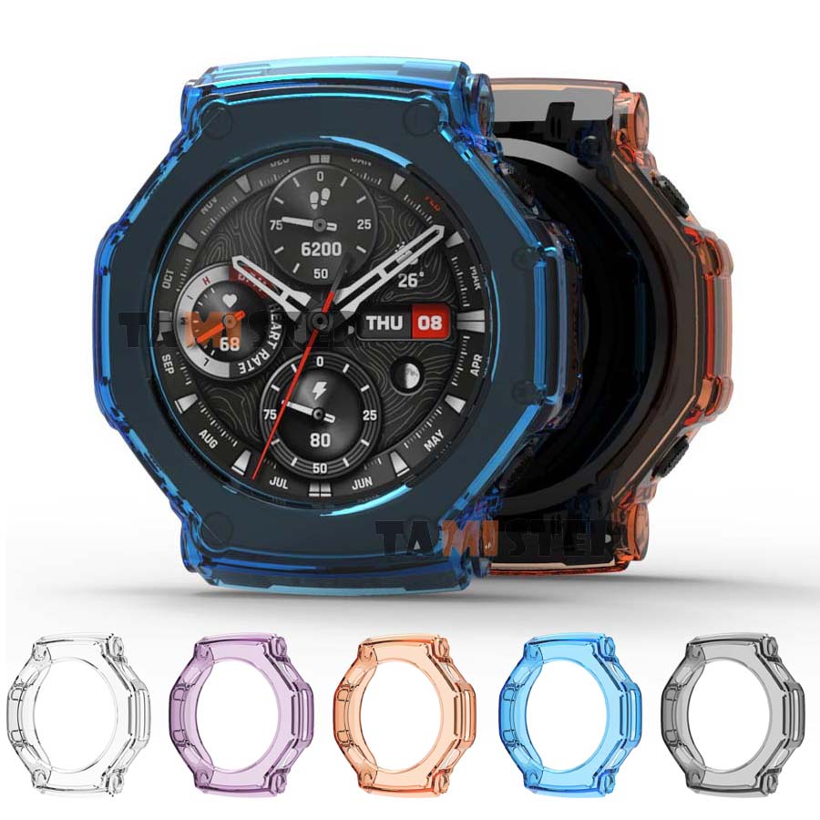 Amazfit Smartwatch Accessories - Amazfit t-rex 3用のtpu保護ケース,スマートウォッチカバー,フレームバンパー,huami保護ケース,アクセサリー