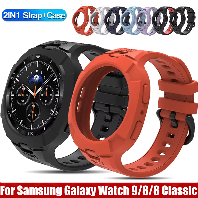 Silicone Band Replacement - ケース + ストラップサムスンギャラクシーウォッチ 9 8 44