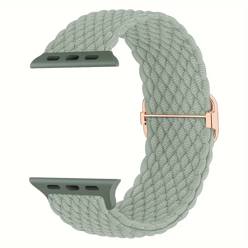Solo Loop Strap - Apple Watch 38-49mm用編組ソロループ、iWatchシリーズ10/9/8/7/6/5/4/3/2/SE/Ultra 2用調節可能な伸縮性バンド
