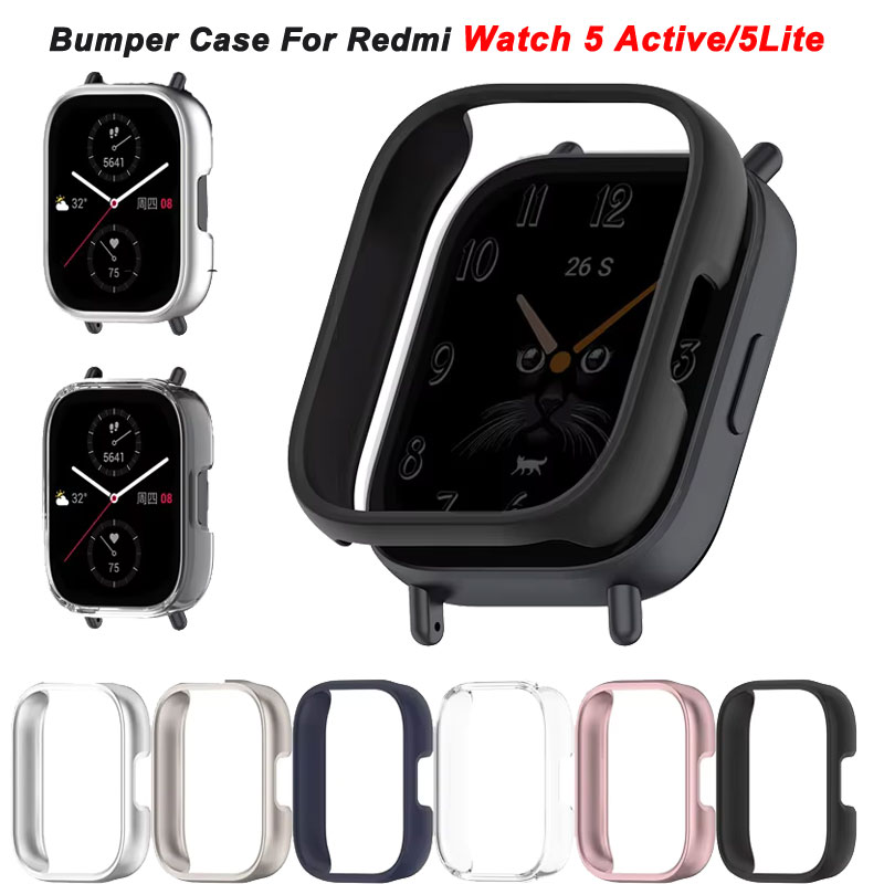 Xiaomi Smartwatch Accessories - Xiaomi Redmi Watch用のPCケース,アクティブマット保護カバー,中空バンパーシェル,スマートウォッチアクセサリー,5 lite