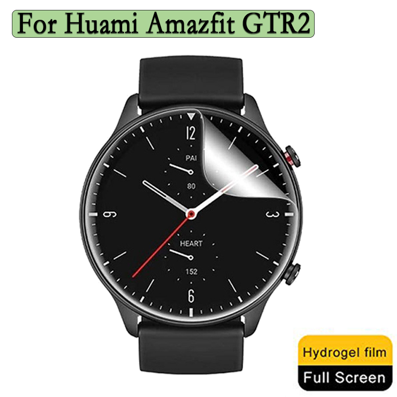 Smartwatch Icon - Huami Amazfit GTR 2スマートウォッチ用の超薄型透明ヒドロゲルフィルム,保護カバー,3個,6個