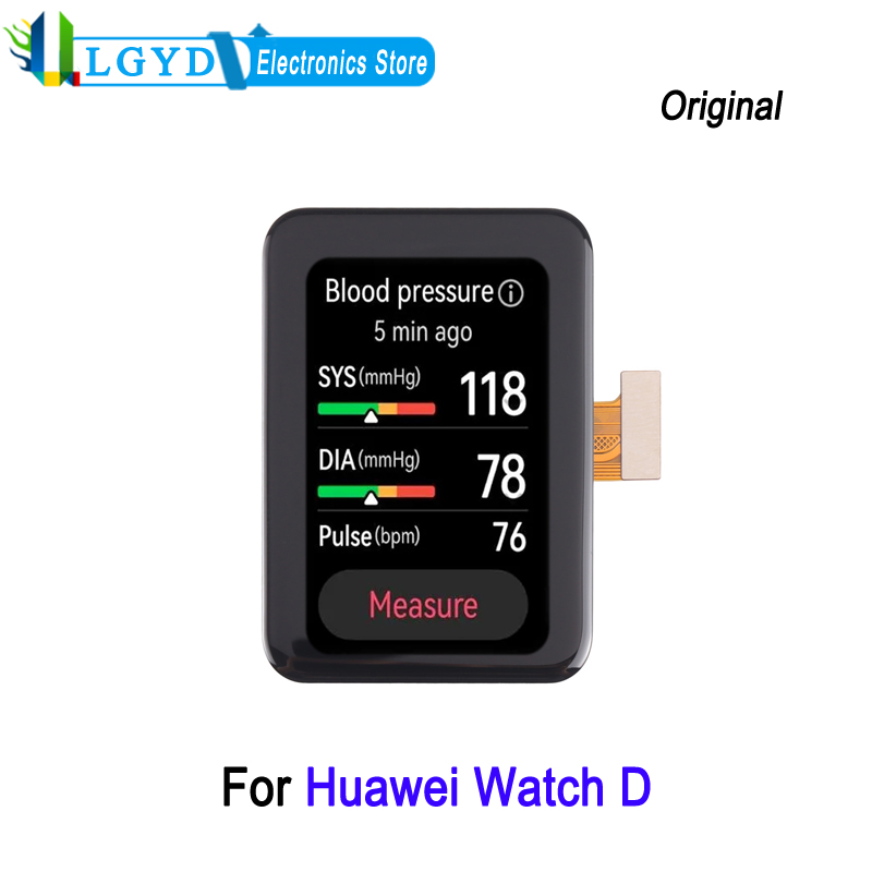 Smartwatch Touch - Huawei Watch dスマートウォッチ用AMOLEDスクリーン、LCDディスプレイ、タッチスクリーン、フルアセンブリ、交換部品、MLY-B10、1.64インチ