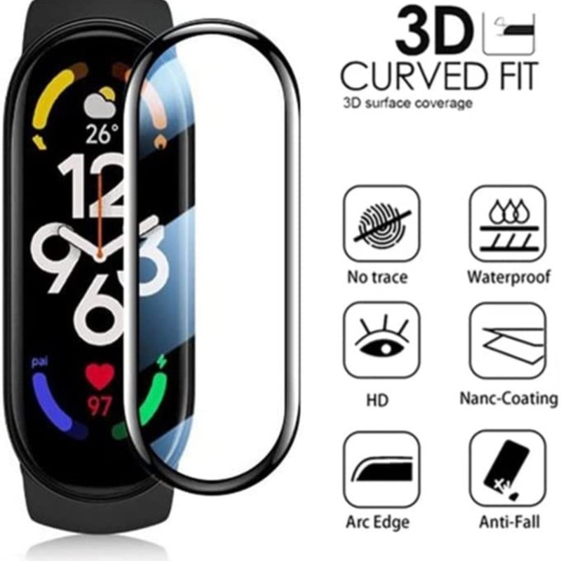 Xiaomi Smartwatch Accessories - 3D フルスクリーンプロテクター Xiaomi Mi バンド 6