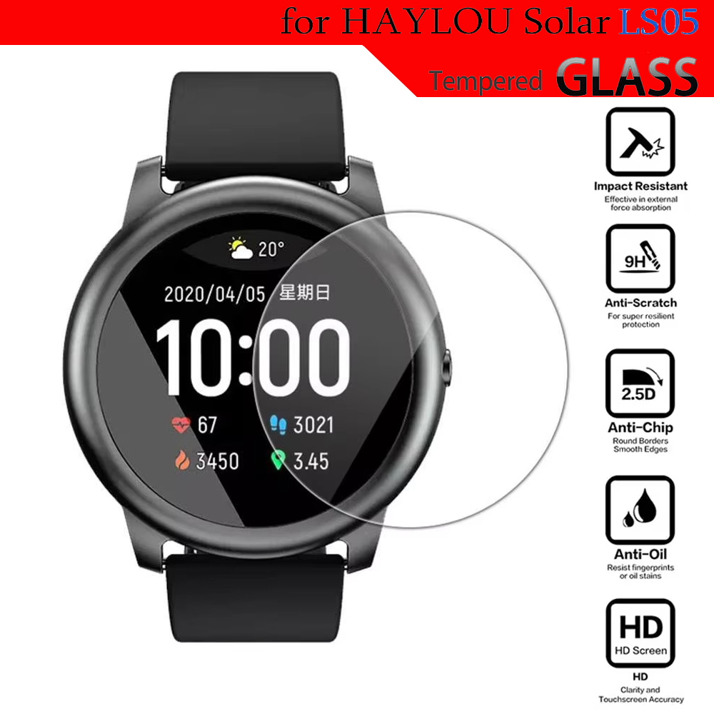 Smartwatch Icon - 強化ガラス HayLou ソーラー LS05 スマートウォッチアクセサリーフルカバレッジ HD