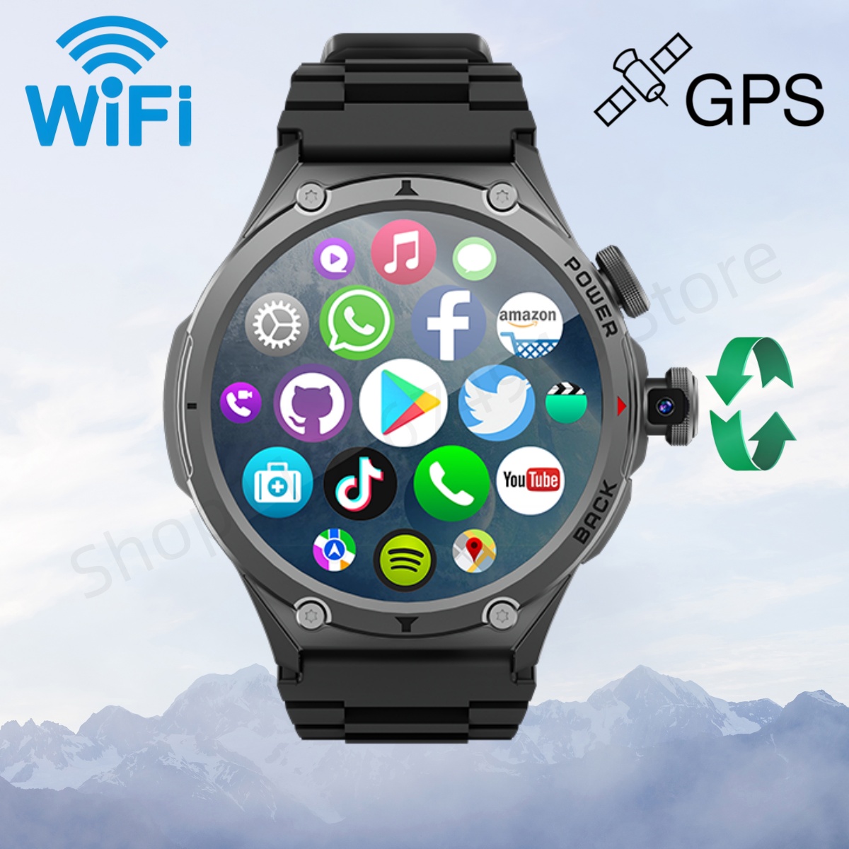 Smartwatch Store - H12 スマートウォッチ 4G LTE スマートウォッチ WiFi