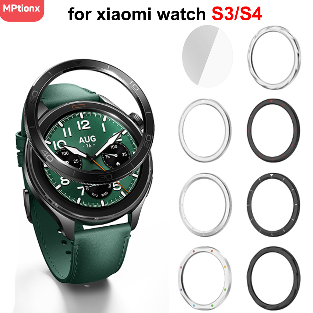 Xiaomi Smartwatch Accessories - 金属ベゼルリング Xiaomi 時計 S4/S3 交換用時計ケースカバー Xiaomi