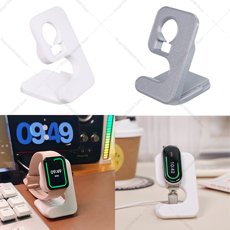 Xiaomi Smartwatch S4 Accessories - Xiaomi Band 8Pro、9、10 NFC/9Pro、10Pro用スマートバンド充電スタンド、Xiaomi Watch S3、S4、S5用3Dプリント充電ホルダードック