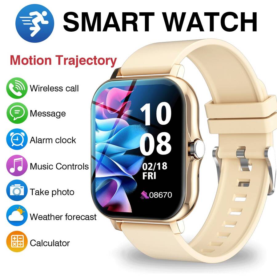 Smartwatch Touch - ワイヤレス通話機能付きスマートウォッチ - 通話応答/拒否、100種類以上のスポーツモード、フィットネストラッカー＆活動データ追跡