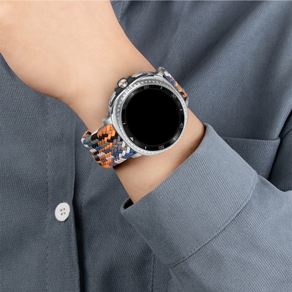 Solo Loop Strap - Samsung Galaxy Watch 8 40mm 44mm用磁気ナイロンストラップ、Samsung