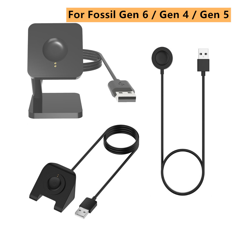 Fossil Smartwatch Accessories - 1メートルusb磁気急速充電の充電器ドックのため化石世代6/化石世代4/化石世代5スマート腕時計アクセサリー充電ケーブル