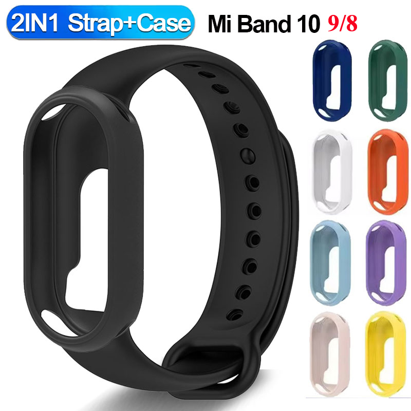 Xiaomi Smartwatch Accessories - Xiaomi Smart Band 10用シリコンストラップ+ウォッチケース、Xiaomi Mi Band