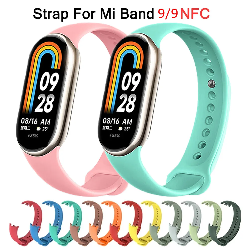 Silicone Band Replacement - Xiaomi Mi Band 9/9 NFC ブレスレットシリコン手首