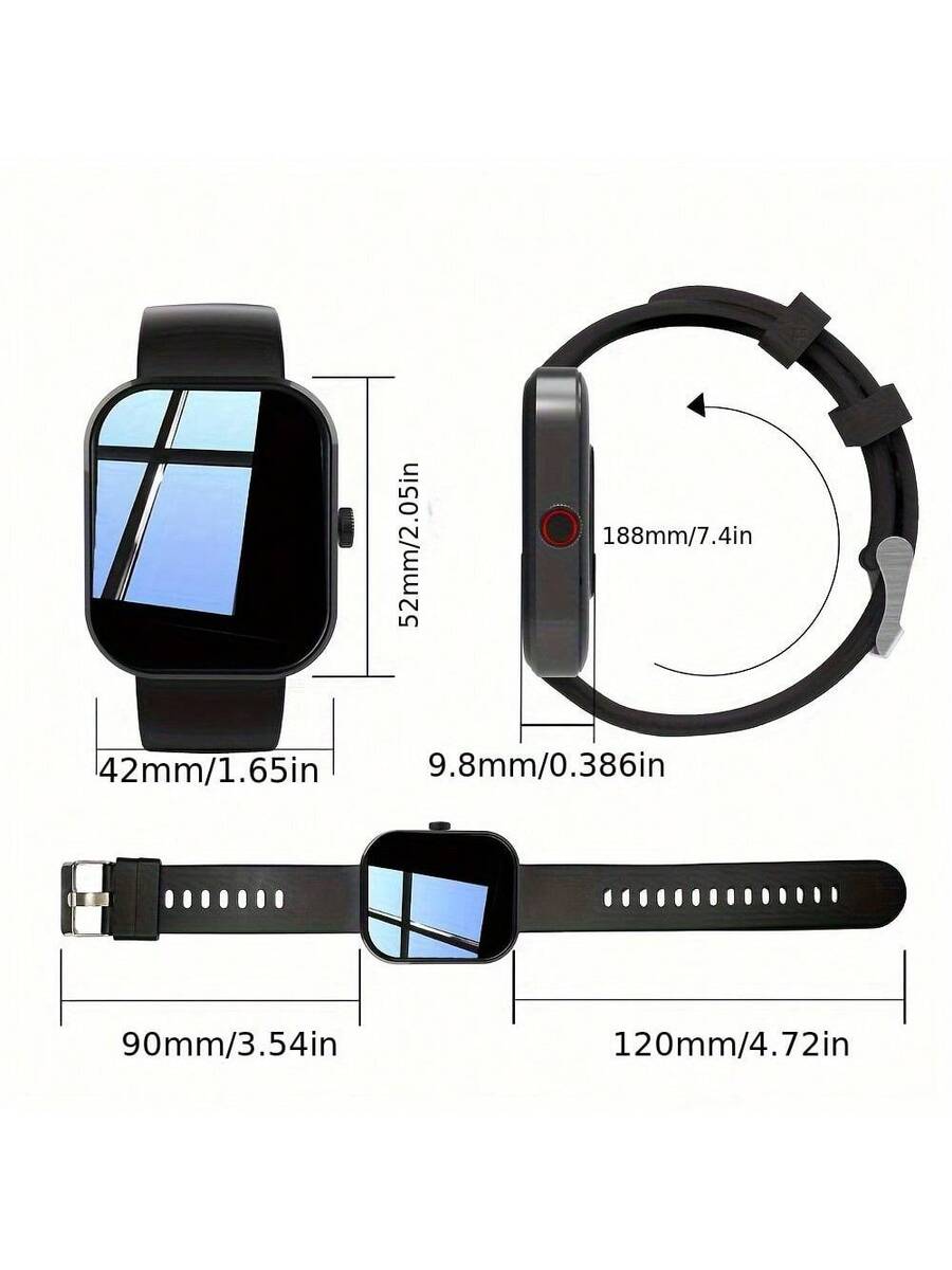 Smartwatch Touch - スマートウォッチ、ワイヤレス通話/ダイヤル機能、マルチスポーツモード、通話リマインダーと拒否機能、情報リマインダー、SMSリマインダー、用途：