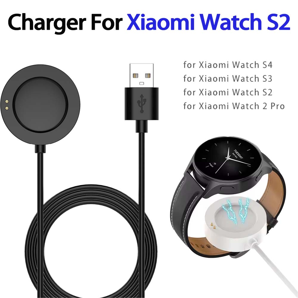 Xiaomi Smartwatch S4 Accessories - Xiaomi Watch 2/2 Pro、S2/S3/S4 Sport用磁気USB充電ケーブル -