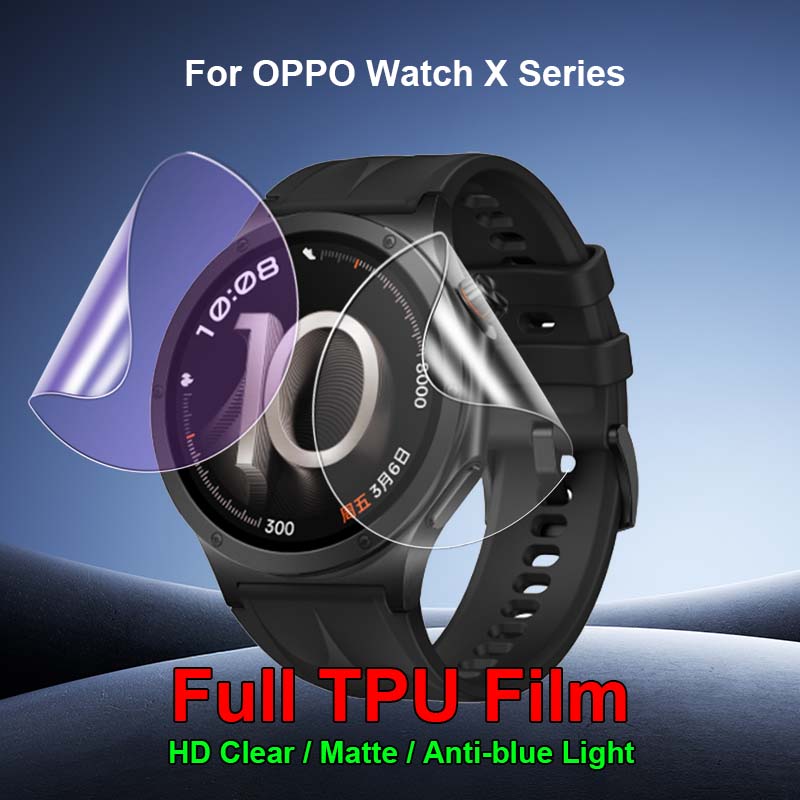 Smartwatch X2 - OPPO Watch X3 X2 X miniスマートウォッチ用クリア/マット/ブルーライトカットソフトTPUハイドロゲルフィルムスクリーンプロテクター