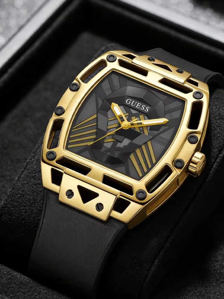 Smartwatch Guess - GUESS メンズ クォーツ時計 GW0500G1 ツートンメタルブレスレット クロノグラフ