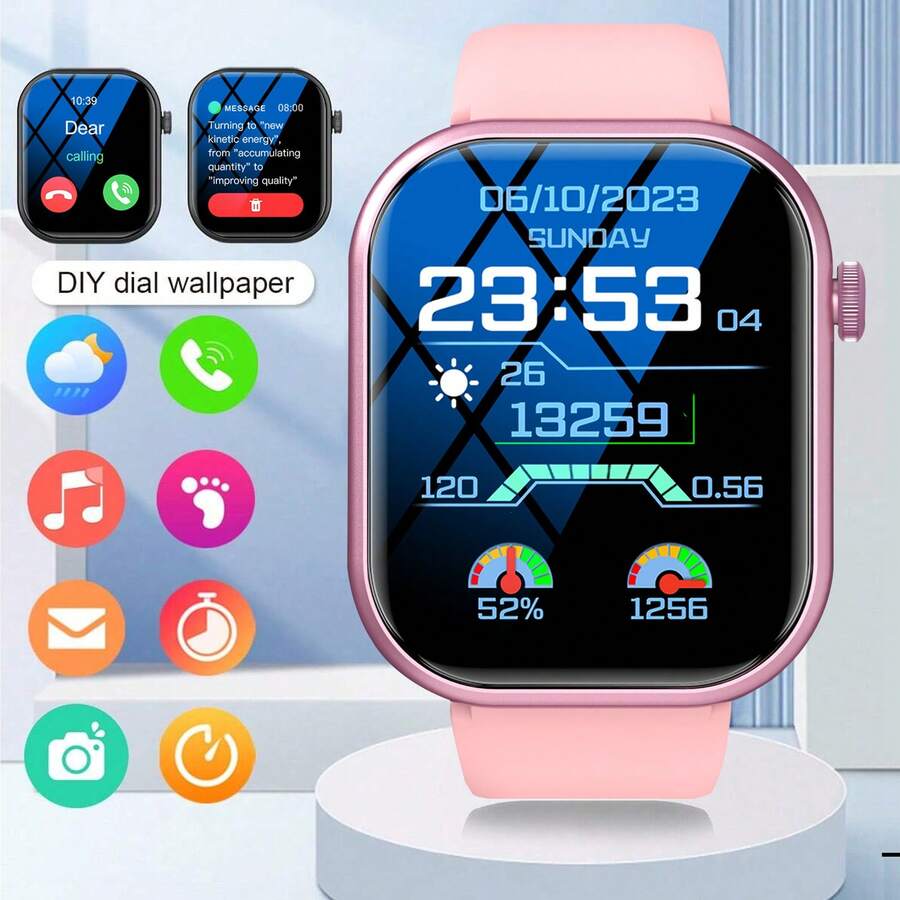 Smartwatch Touch - スマートウォッチ、ワイヤレス通話/ダイヤル機能、マルチスポーツモード、通話リマインダーと拒否機能、情報リマインダー、SMSリマインダー、用途：