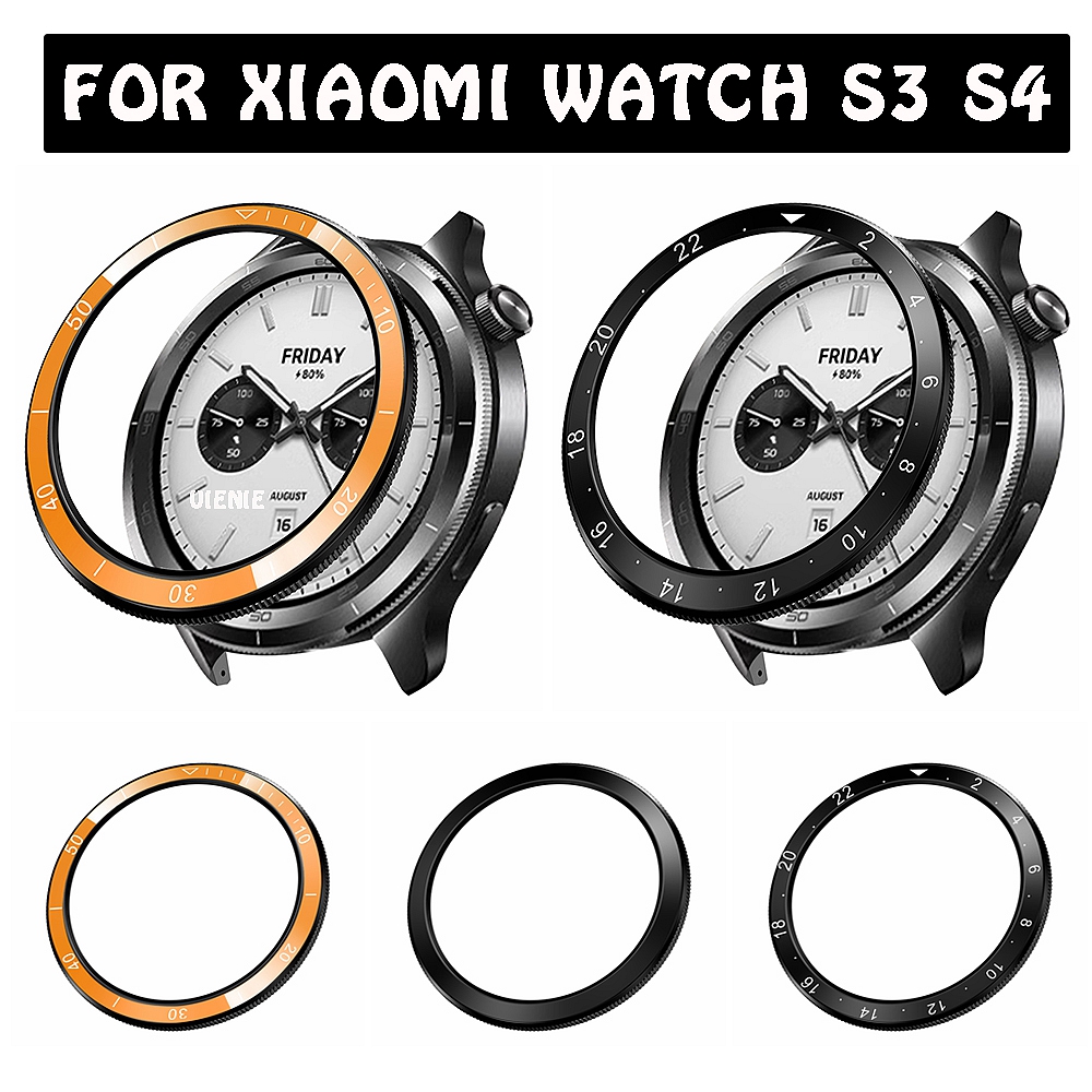 Xiaomi Smartwatch Accessories - Xiaomi 腕時計 S4 S3 ベゼルリングカバースマートウォッチプラスチック保護リングケースアンチスクラッチ保護シェルアクセサリー
