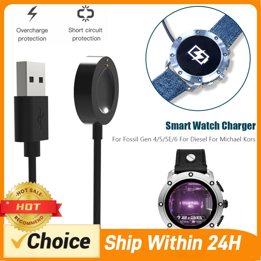 Fossil Smartwatch Accessories - スマートウォッチ充電ケーブル Fossil Gen6/Gen5/Gen4/Venture/Explorer/Diesel 用 電源ワイヤー スマートウォッチアクセサリー