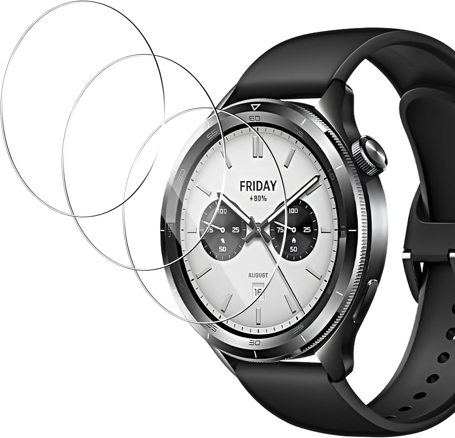 3 個強化ガラススマートウォッチスクリーンプロテクター Xi - Xiaomi Smartwatch Accessories のレビューと価格
