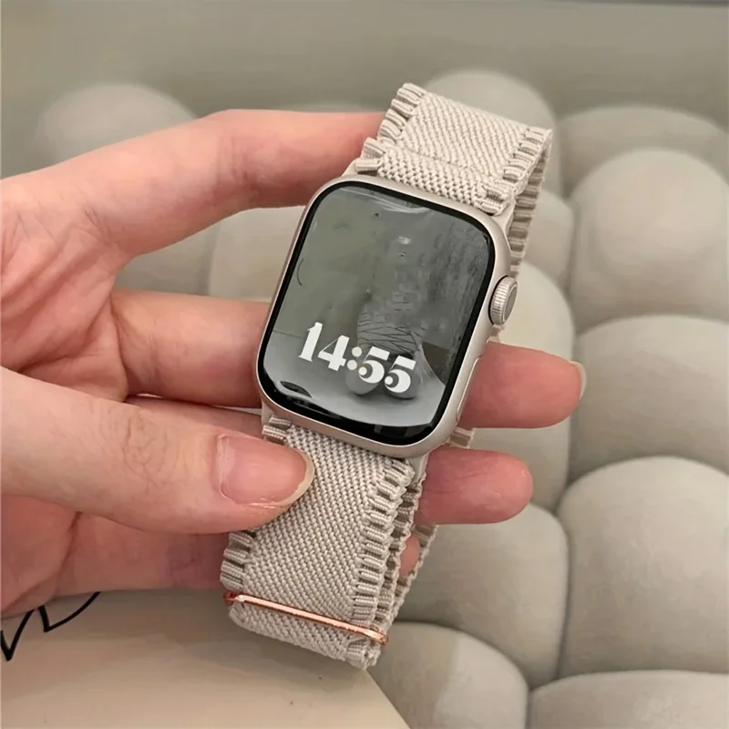 女性レース弾性ナイロンバンド Apple Watch ダイヤ - Solo Loop Strap のレビューと価格