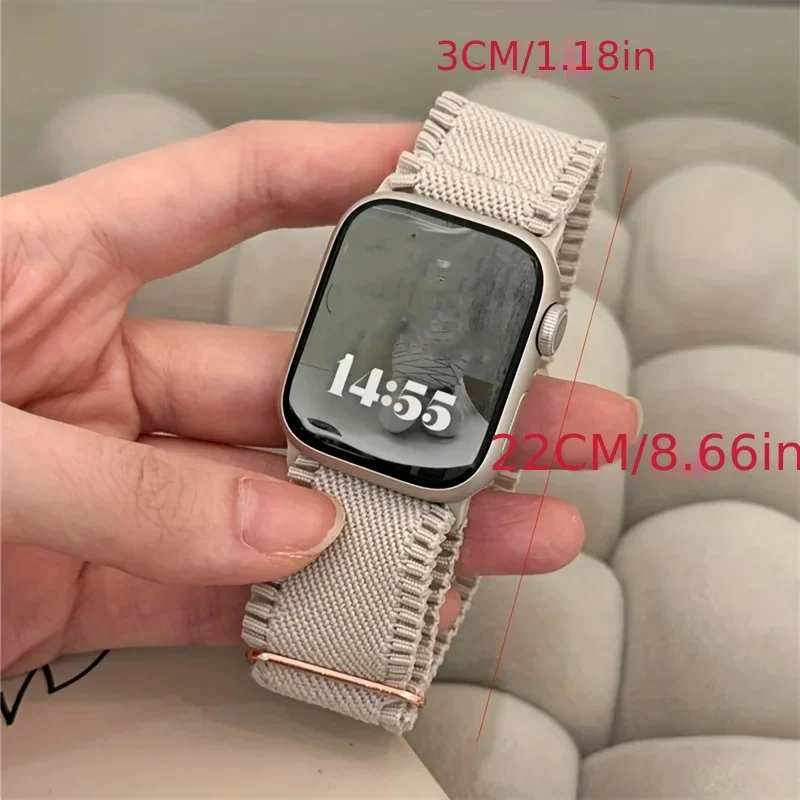 女性レース弾性ナイロンバンド Apple Watch ダイヤ - Solo Loop Strap のレビューと価格