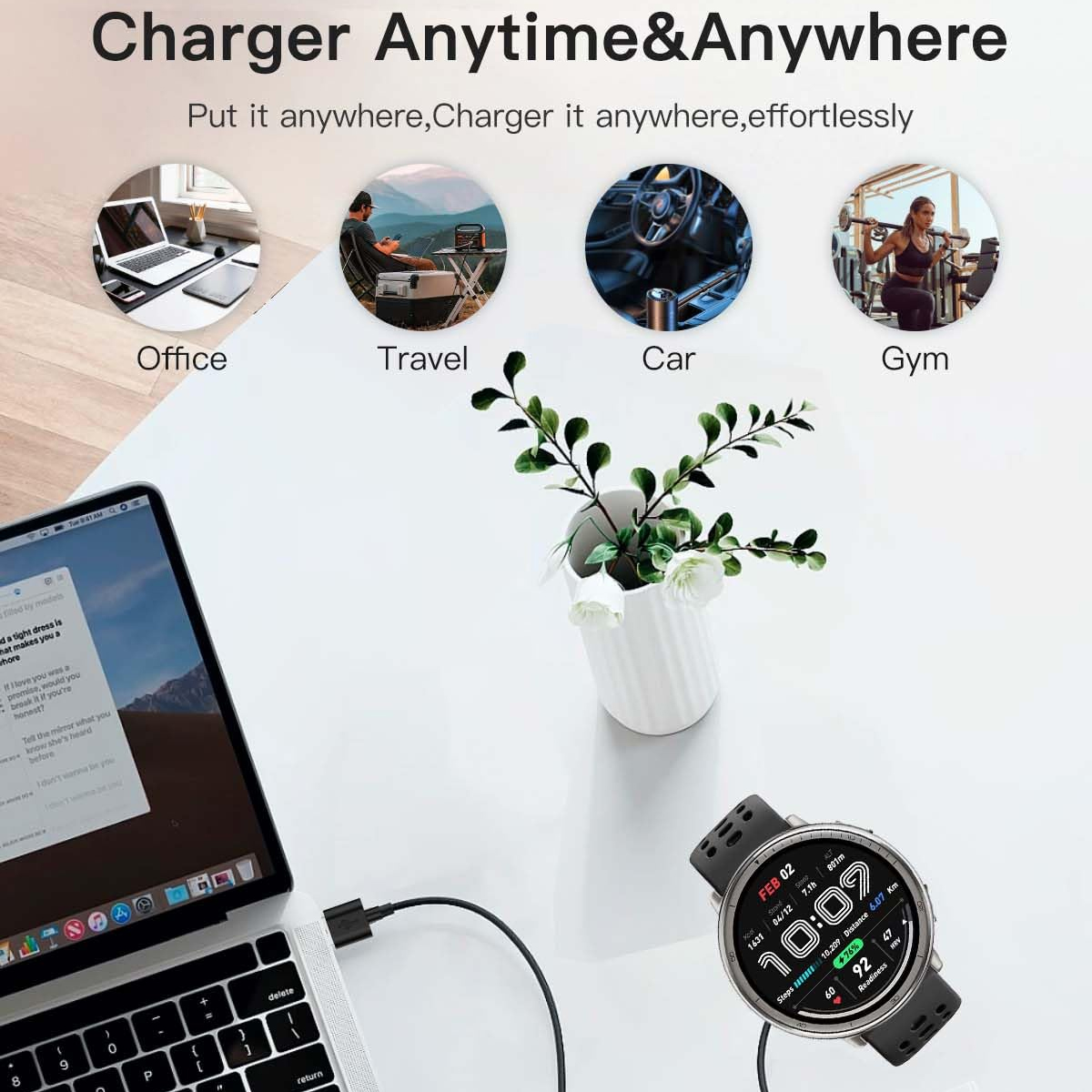 Amazfit Active 2（A2437）スマートウォッ - Amazfit Smartwatch Accessories のレビューと価格