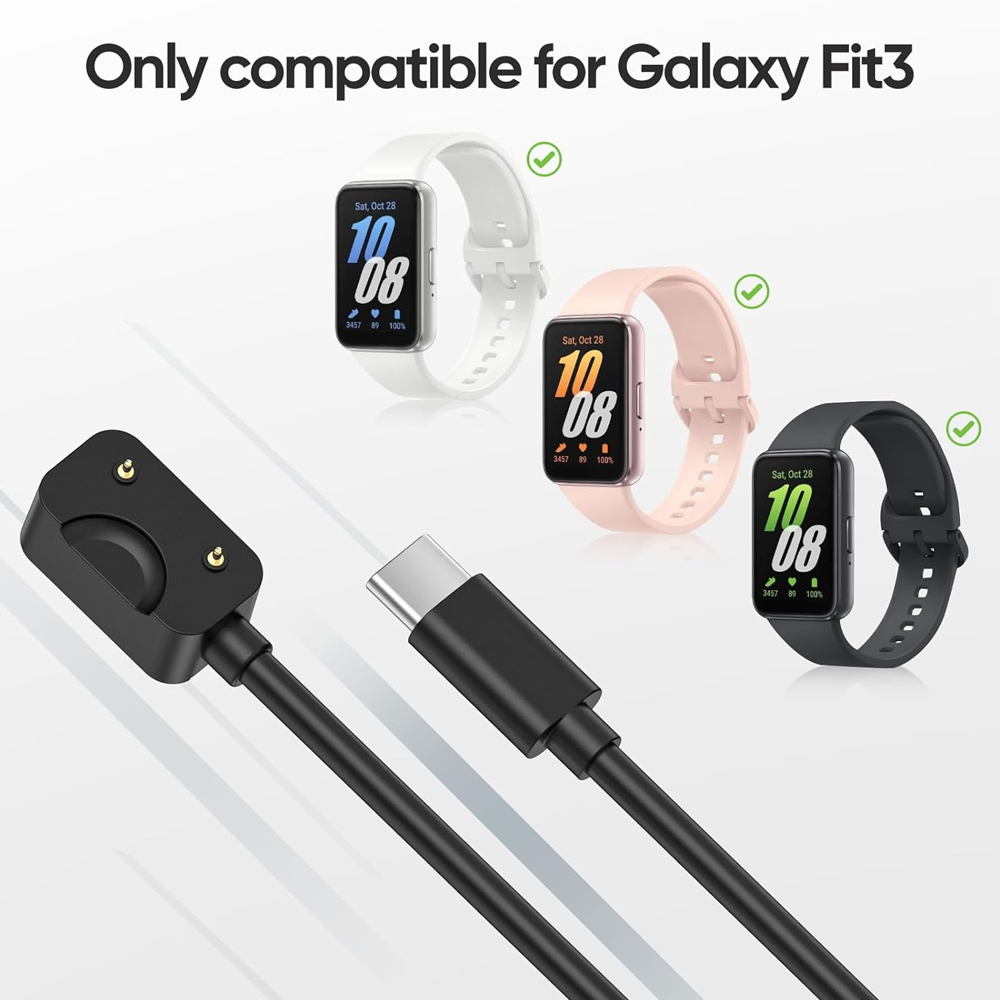 サムスンギャラクシーフィット3用ブラックUSB-C充電コード - Best Smartwatch Accessories のレビューと価格