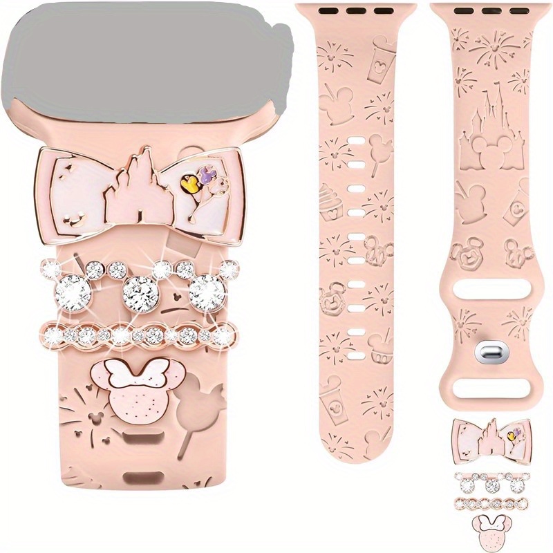 愛らしい漫画をテーマにした時計ストラップ チャームと装飾バッ - Smartwatch Watch Accessories のレビューと価格