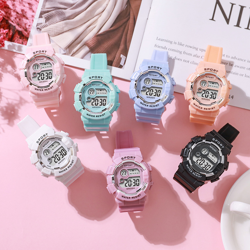 ファッションキッズ腕時計発光防水スポーツデジタル腕時計目覚ま - Smartwatch Touch のレビューと価格