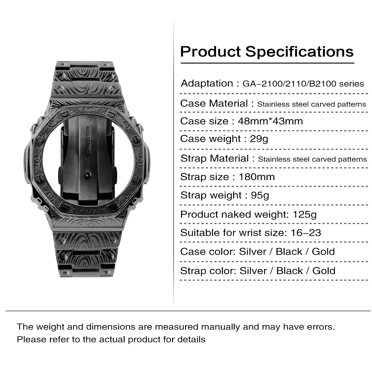 GA-2100、2110、B2100モデルに適合し、ステンレ - Smartwatch Store のレビューと価格