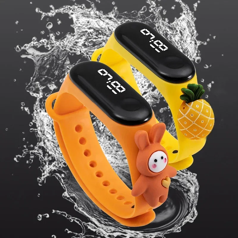 防水子供スマートタッチ Led 腕時計漫画小動物少年少女 L - Smartwatch Touch のレビューと価格