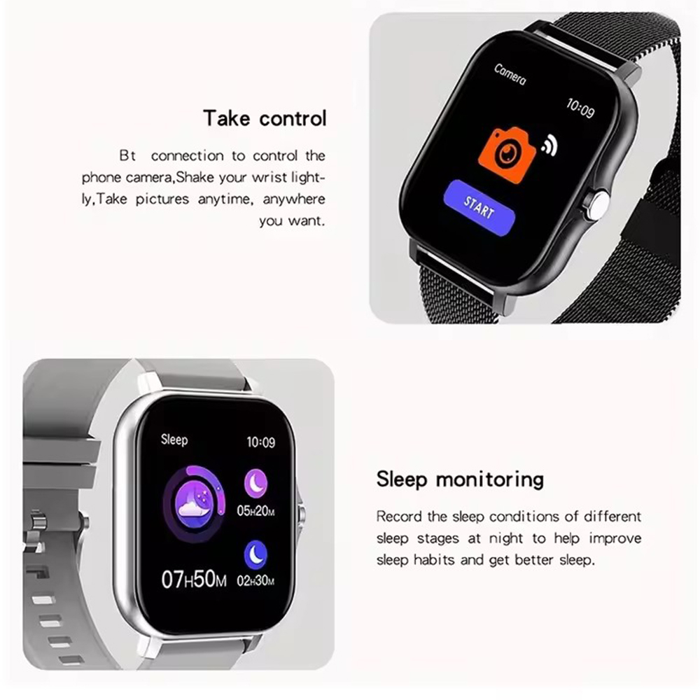 男性と女性のためのAndroidとiOSのコネクテッドウォッ - Smartwatch Instagram のレビューと価格