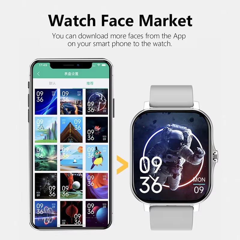 スポーツスマートウォッチフィットネス時計健康モニター防水スマ - Smartwatch Instagram のレビューと価格