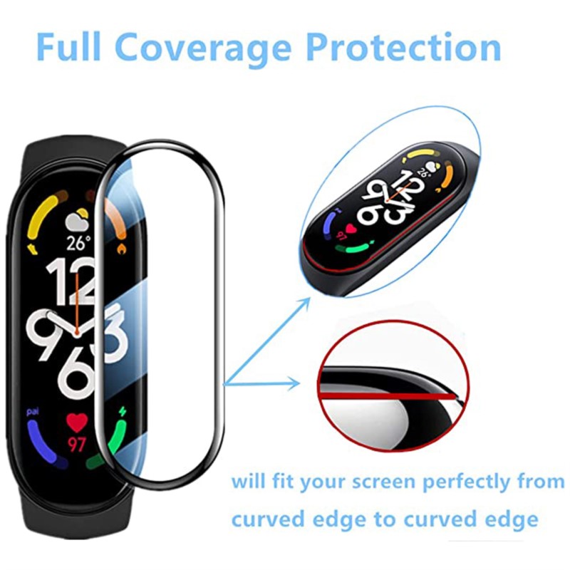 3D フルスクリーンプロテクター Xiaomi Mi バンド - Xiaomi Smartwatch Accessories のレビューと価格