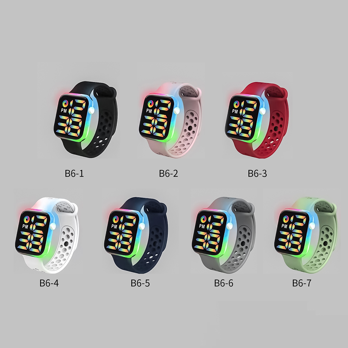 子供用スマート電子時計 LED カラフルな光るタッチスクリー - Smartwatch Touch のレビューと価格