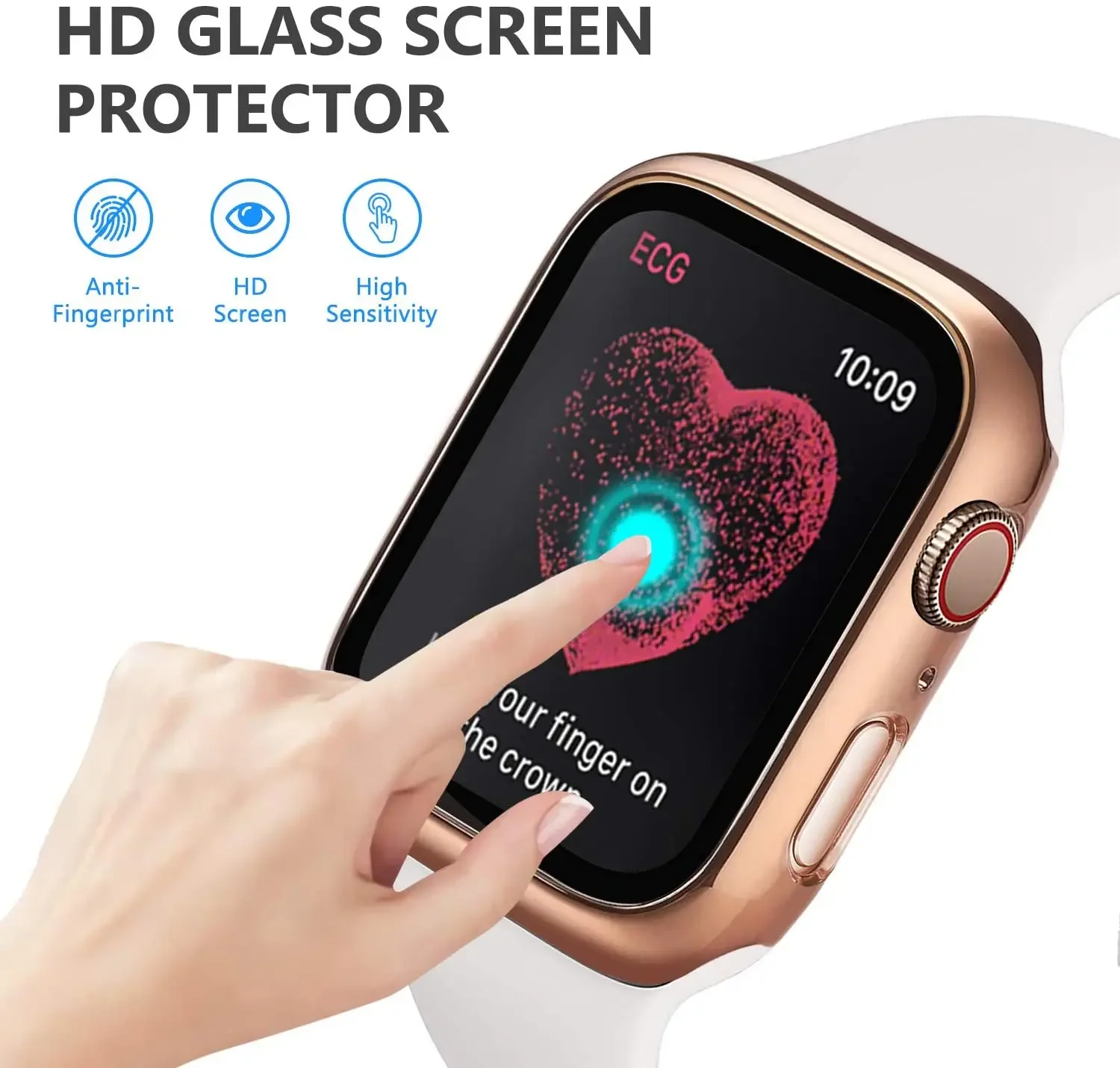 強化ガラス + カバー Apple Watch 9 8 41 - Smartwatch Icon のレビューと価格