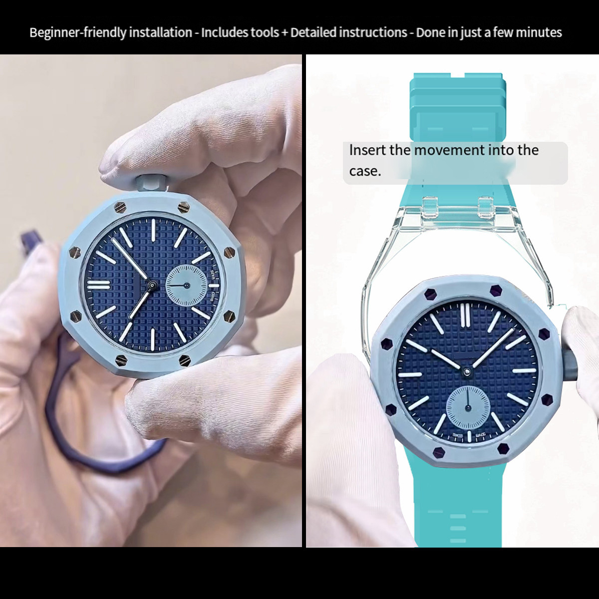 AP Swatch Co ブランドの修正された透明ケース + - Silicone Band Replacement のレビューと価格