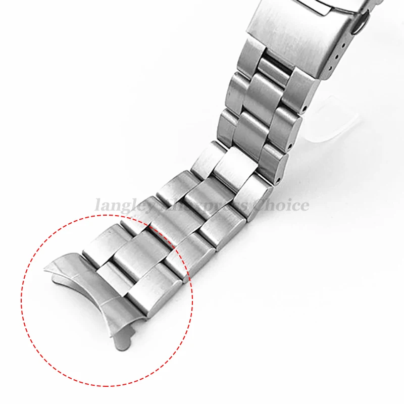 ローレックスウォッチ用の湾曲したエンドリンク,ステンレススチ - Watch Band Connector のレビューと価格