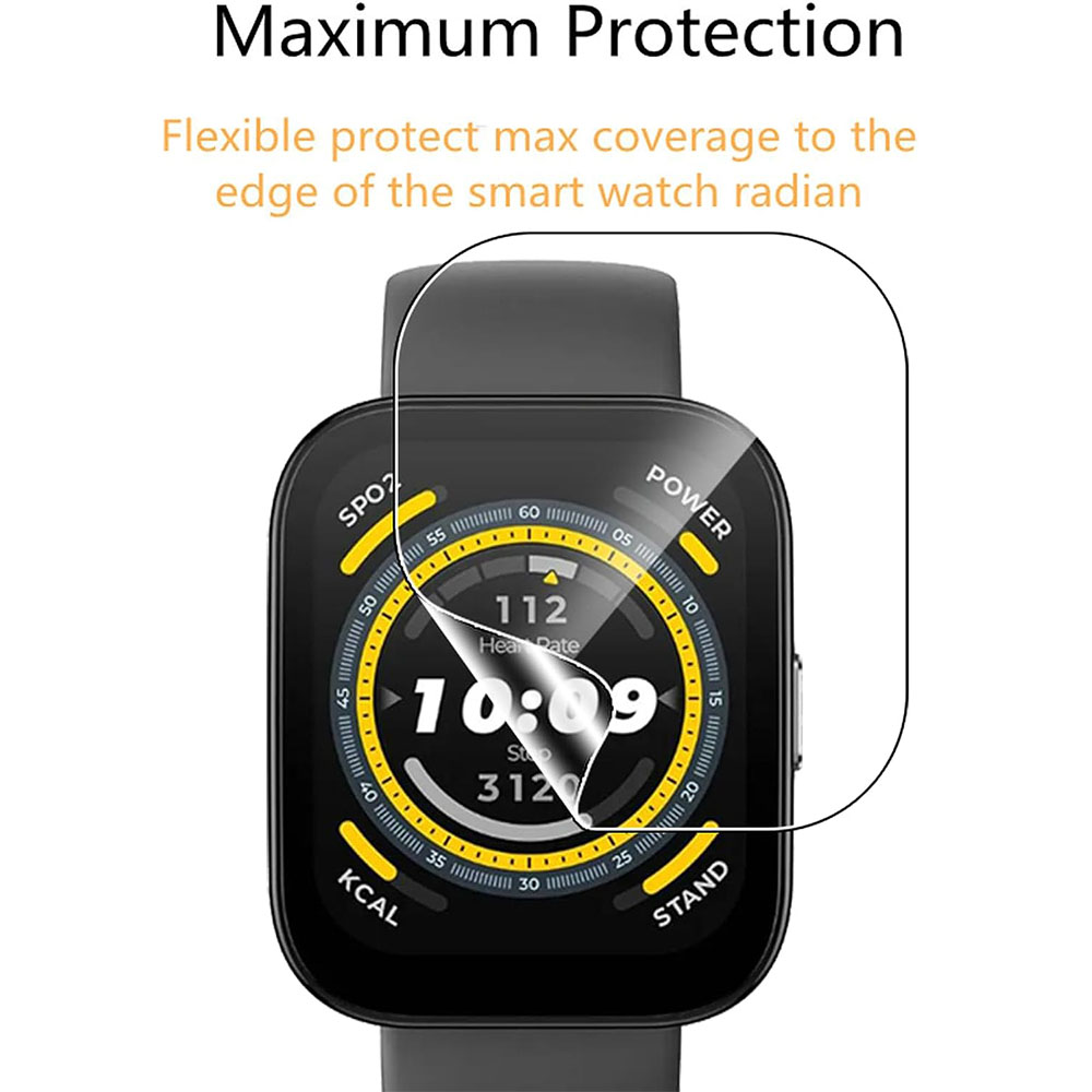 3 個クリア HD フィルムスクリーンプロテクター Huam - Amazfit Smartwatch Accessories のレビューと価格