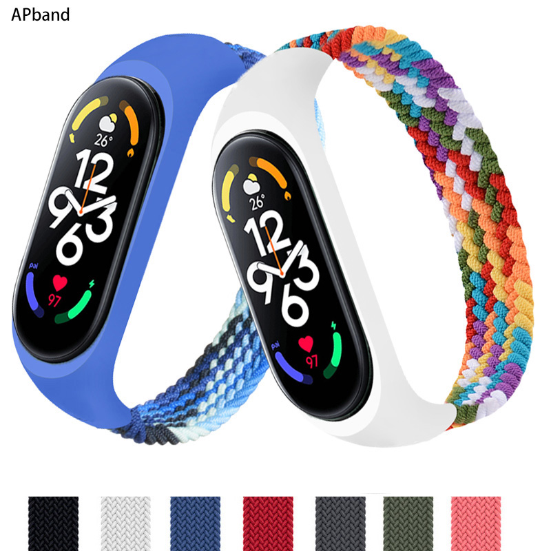 Xiaomi mi band 5および3用のナイロンストラッ - Solo Loop Strap のレビューと価格