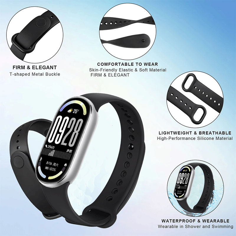 Xiaomi Smart Band 10用シリコンストラップ - Xiaomi Smartwatch Accessories のレビューと価格