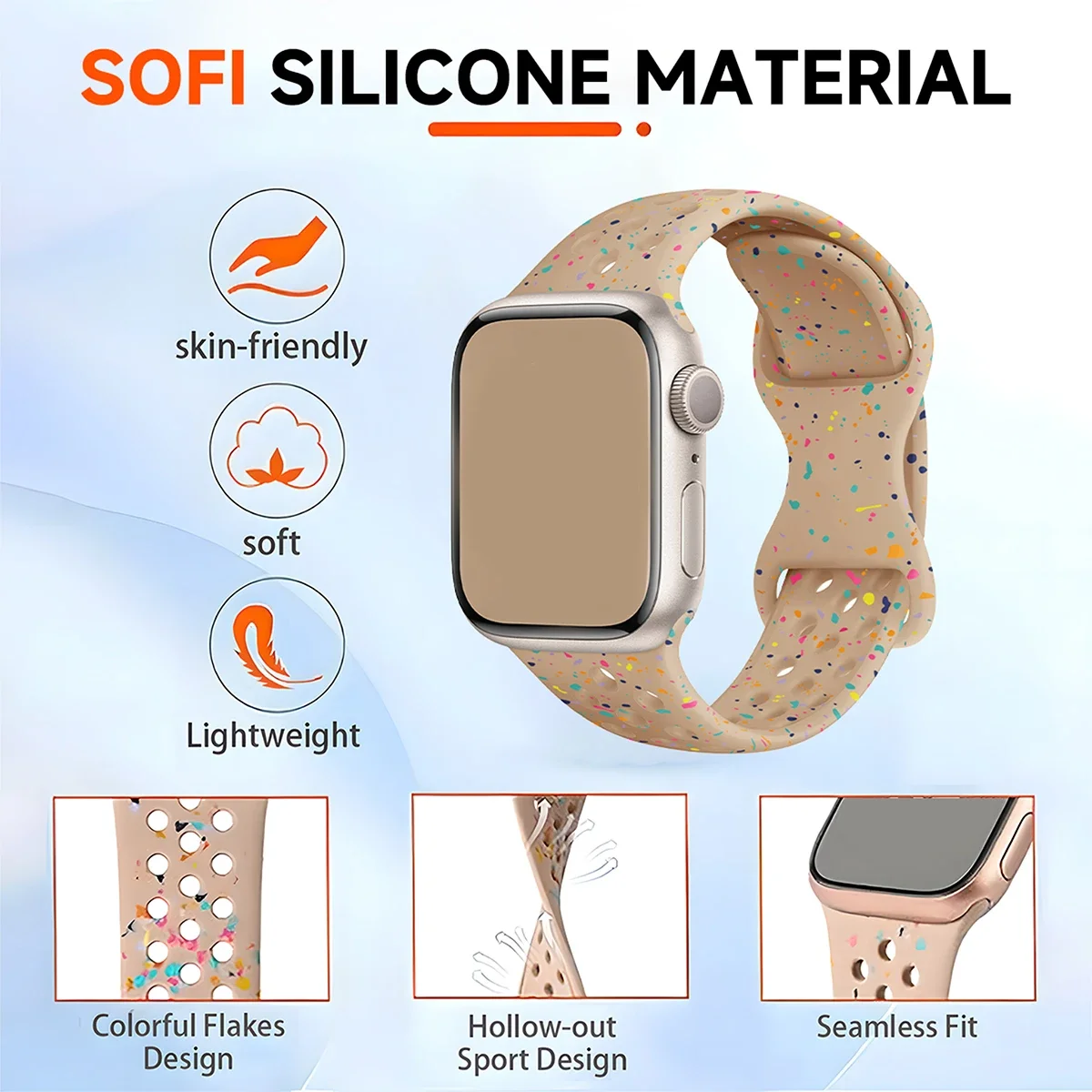 スポーツシリコンストラップ Apple Watch バンド  - Solo Loop Strap のレビューと価格