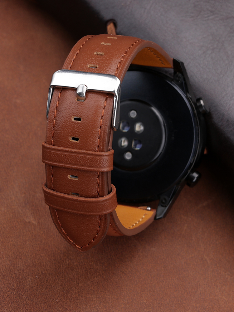 Huawei Watch用の純正レザーストラップ,22mm, - Smartwatch Accessories Shop のレビューと価格