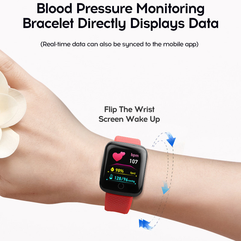 116plus スマートウォッチ男性と女性フルタッチスクリー - Smartwatch Instagram のレビューと価格