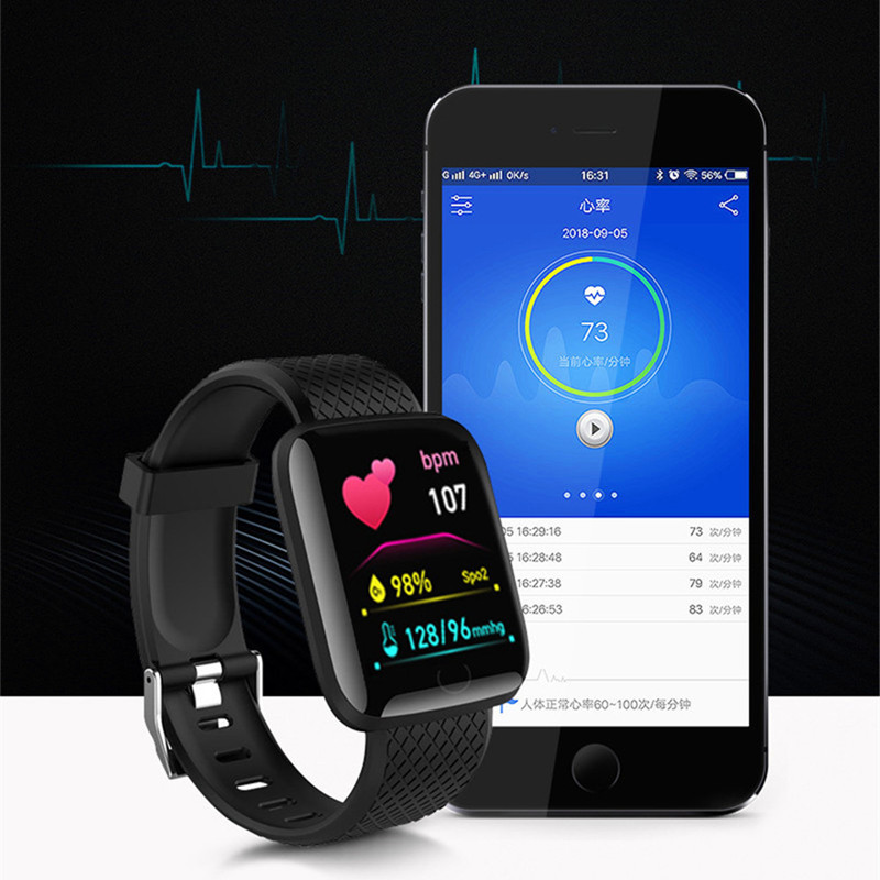 116plus スマートウォッチ男性と女性フルタッチスクリー - Smartwatch Instagram のレビューと価格