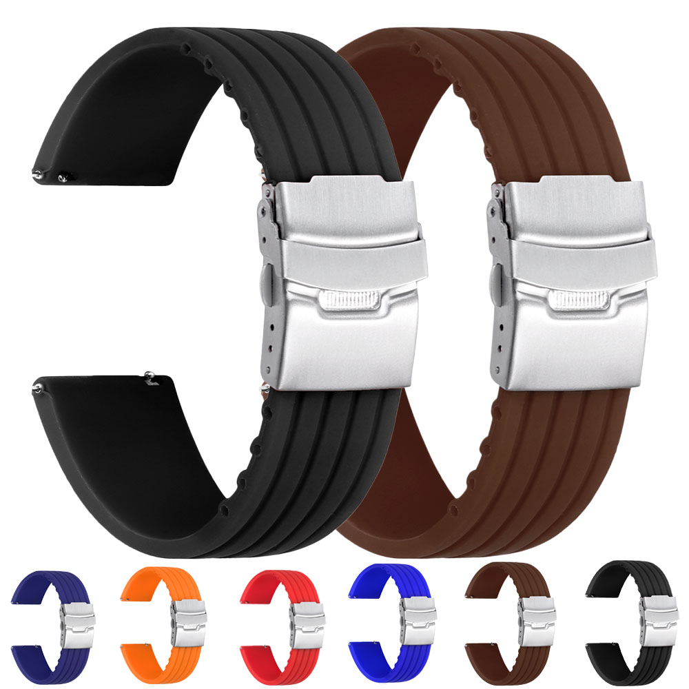 18/20/22/24 ミリメートルクイックリリースシリコン - Fossil Smartwatch Accessories のレビューと価格