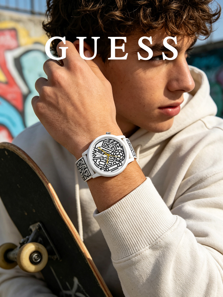 Guess ユニセックス クォーツ時計 ホワイト シリコン  - Smartwatch Guess のレビューと価格