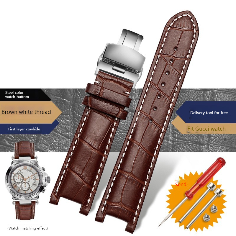 本革時計バンド GC ゲス時計ストラップバタフライバックルブ - Smartwatch Guess のレビューと価格